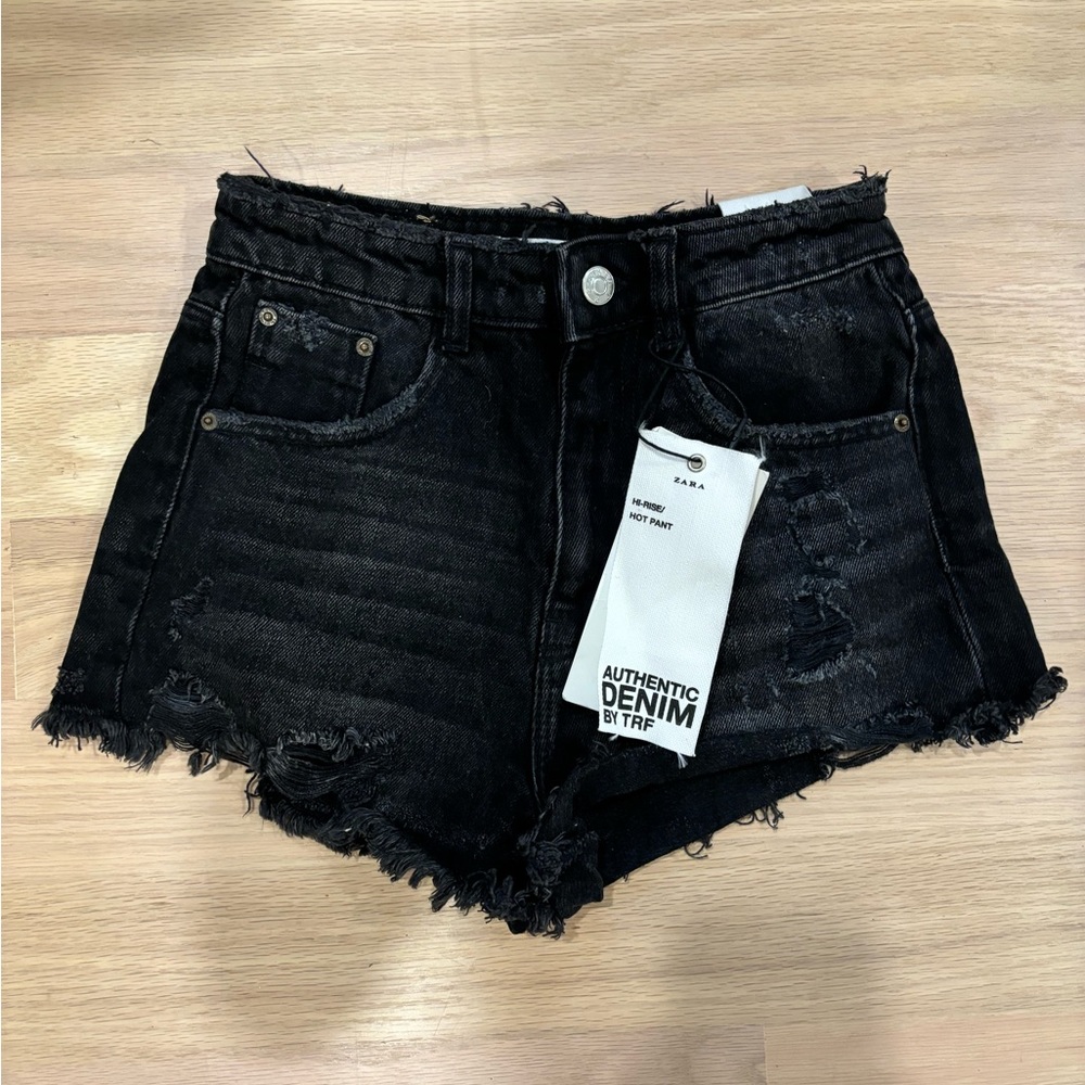 Zara High Rise Jean Shorts